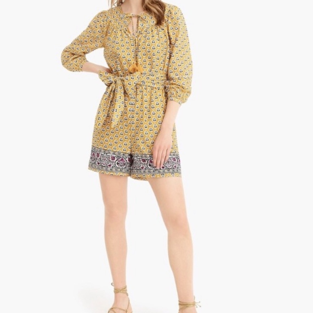 J.Crew Point Sur Summer Paisley Romper 2